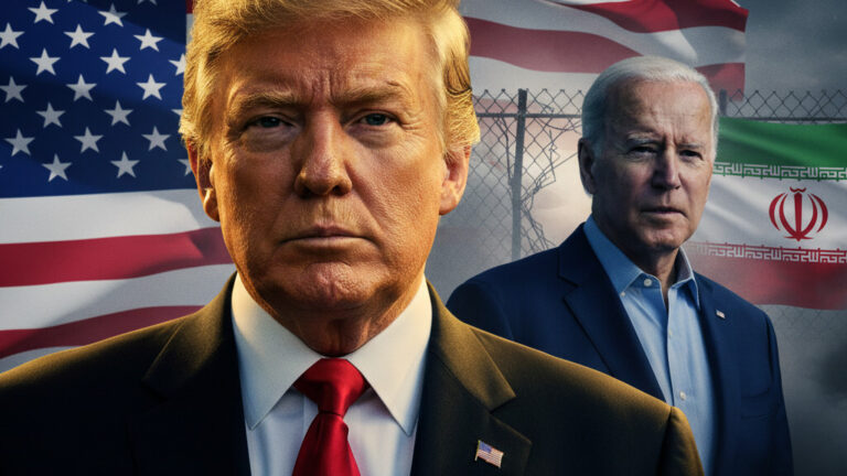 Editorial illustration: Trump Warns of Iranian Sleeper Cells as White House Catches ABC News Spreading U
