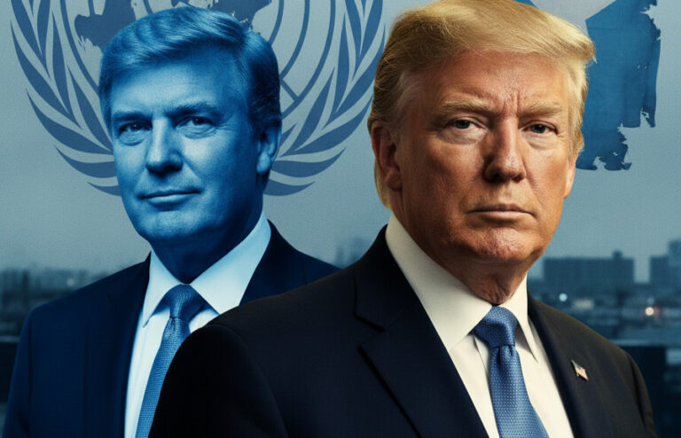 Editorial illustration: UN Official Calls Trump ‘Naked Aggression’ While Praising Somalia as
