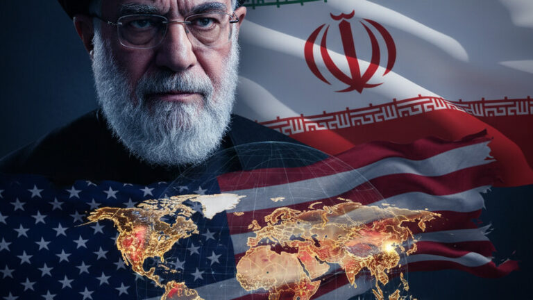 Editorial illustration: US Issues Worldwide Security Alert: Iran-Linked Groups Threatening Americans Ove