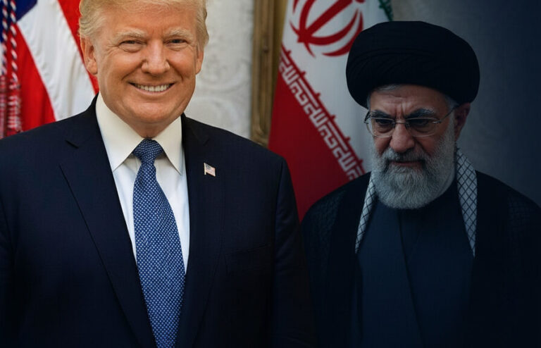 Editorial illustration: Weakness Invites War: Why Funding Trump’s Iran Stance Is A Moral Imperativ