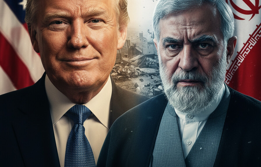 Editorial illustration: While Trump Talks Peace, CENTCOM Keeps Hitting Iran Where It Hurts