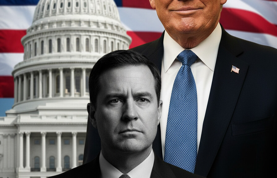 Editorial illustration: Acting ICE Director Todd Lyons Resigns Amid Record-Breaking Government Shutdown
