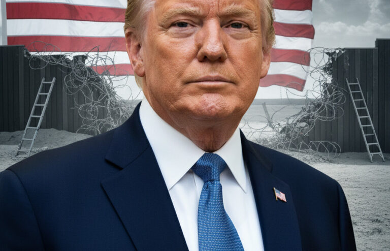 Editorial illustration: Birthright Sham: Trump Nails the Core of Our Border Crisis