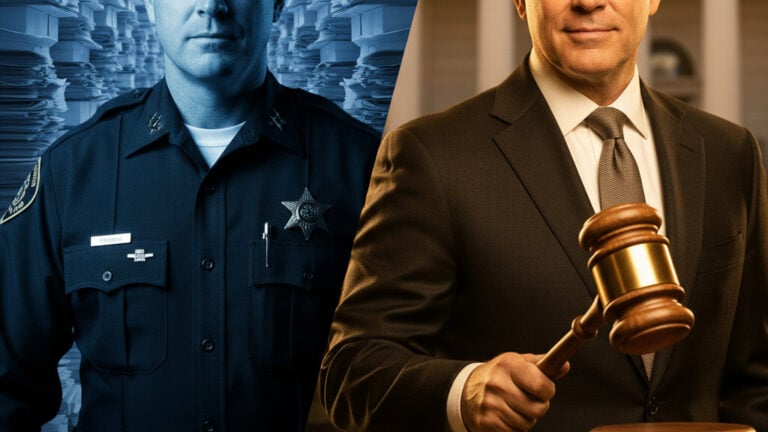 Editorial illustration: California Supreme Court Orders Sheriff Bianco to Pause Election Fraud Investiga