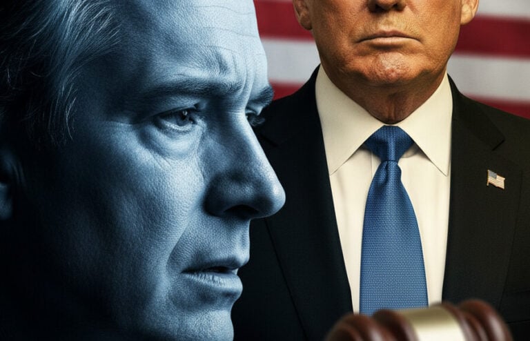 Editorial illustration: Comey’s Reckoning: Trump ‘Assassination’ Post Brings New Indic