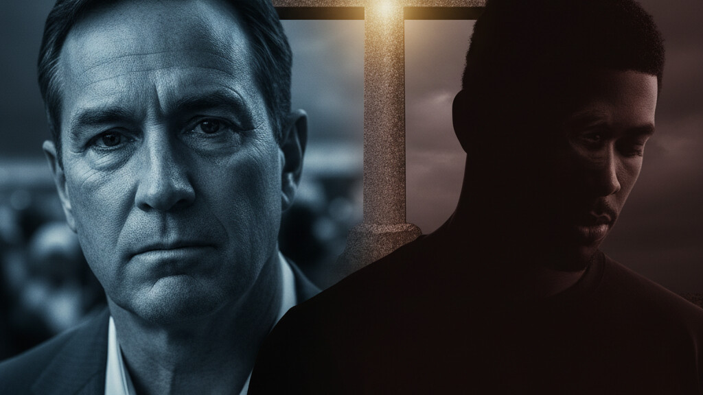Editorial illustration: Justice Denied: Coach John Beam’s Killer Ruled Unfit for Trial