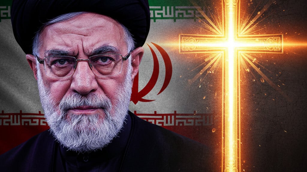 Editorial illustration: The Ayatollah’s Oath: Iran’s Unholy Mandate for World Domination, Hi