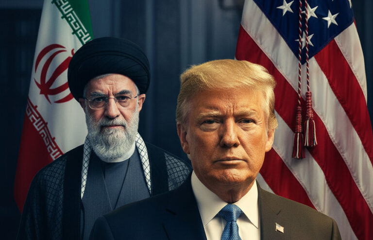 Editorial illustration: Trump’s Iron Will: Why Taming Iran Requires Strength, Not Surrender