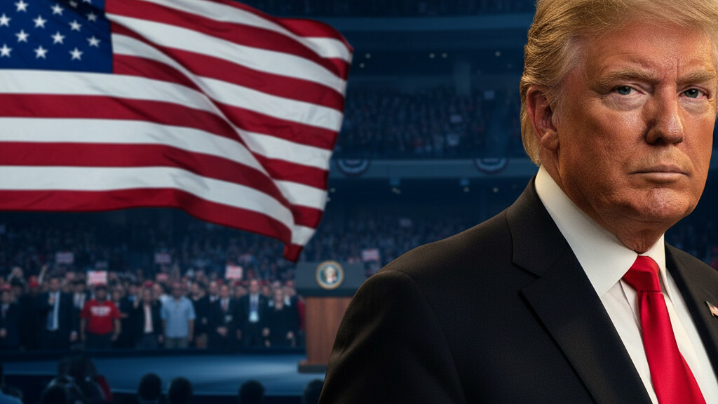 Editorial illustration: Trump Breaks Decade-Long Streak, Will Skip CPAC for First Time Since 2016