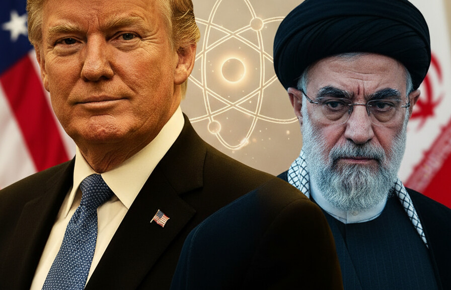 Editorial illustration: Trump Says Iran ‘Agreed to Everything’ as Pakistan Brokers Historic