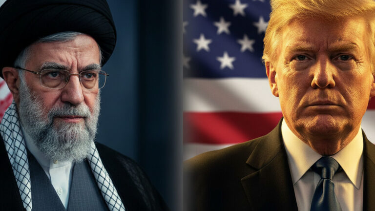 Editorial illustration: Trump Secures Two-Week Ceasefire with Iran in Last-Minute Deal