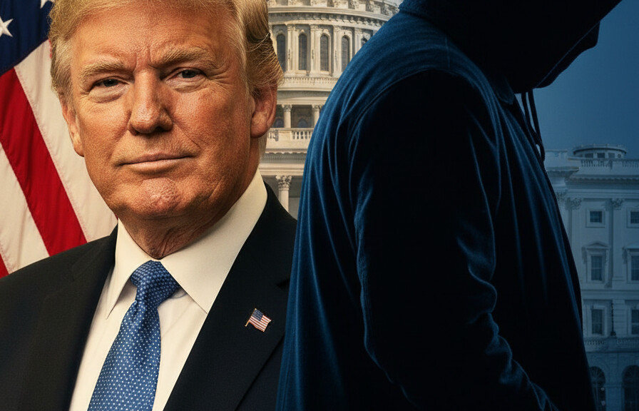 Editorial illustration: Tulsi Gabbard Just Referred the Trump Impeachment Whistleblower for Criminal Pro