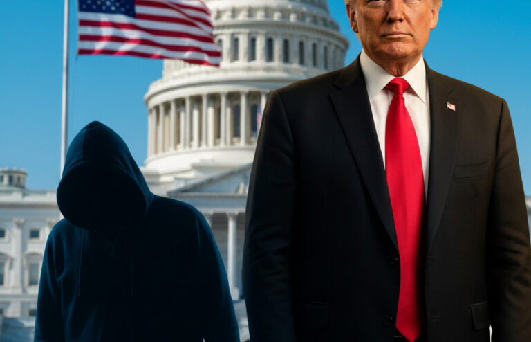 Editorial illustration: Tulsi Gabbard Just Referred the Trump Impeachment Whistleblower for Criminal Pro