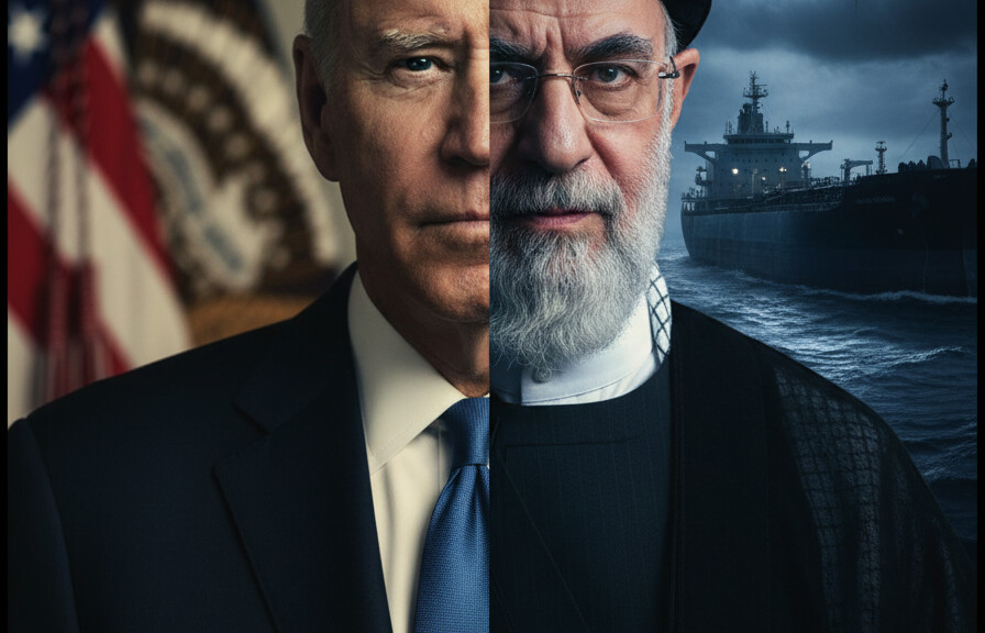 Editorial illustration: US Finally Acts on Iran’s Oil Smuggling Ring—But Who Let It Go On For So L