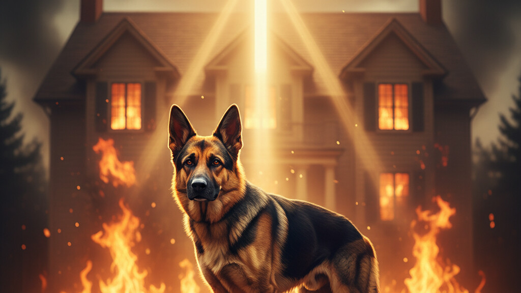 Editorial illustration: When Providence Barks: A Faithful Dog, a Family Saved, and a Lesson for Us All