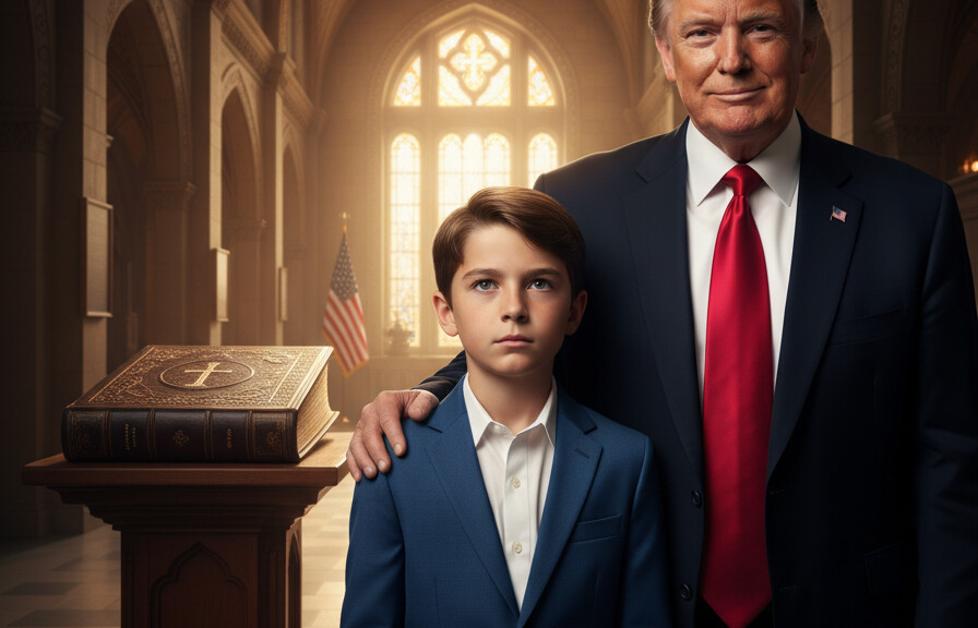 Editorial illustration: 12-Year-Old Christian Boy Who Refused to Push Gender Ideology on Kindergarteners
