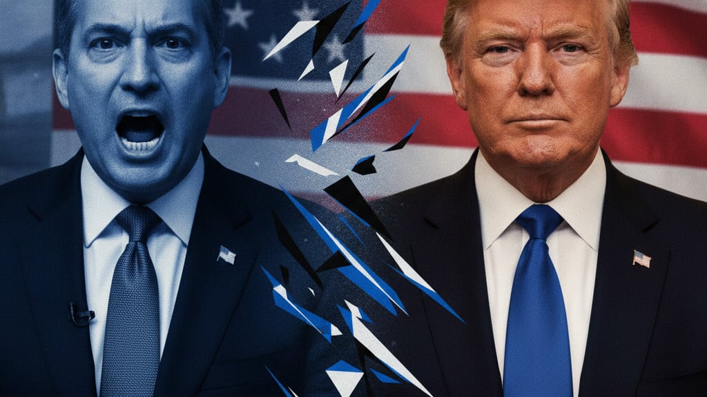 Editorial illustration: Howard Dean Likens MAGA Supporters to Hitler Loyalists in Shocking MSNBC Rant