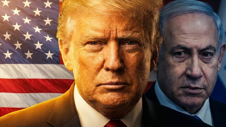 Editorial illustration: Trump Confirms Heated Call With Netanyahu Over Israel’s Lebanon Operations