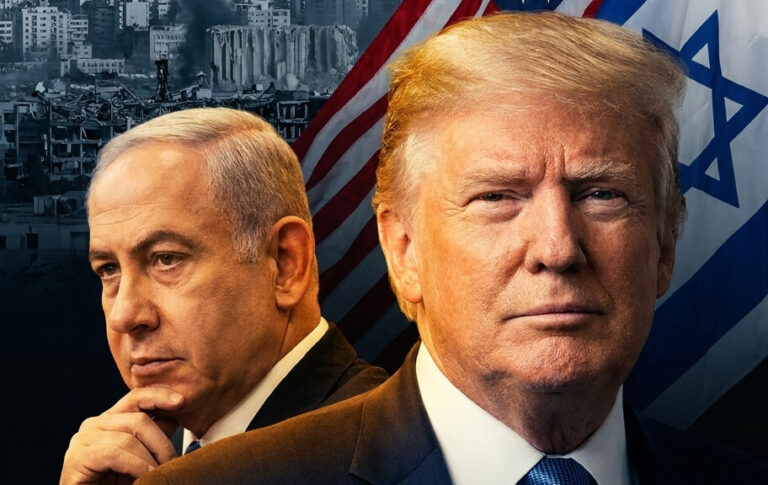 Editorial illustration: Trump Urged Israel to Use Surgical Raids Against Hezbollah as Tensions Escalate
