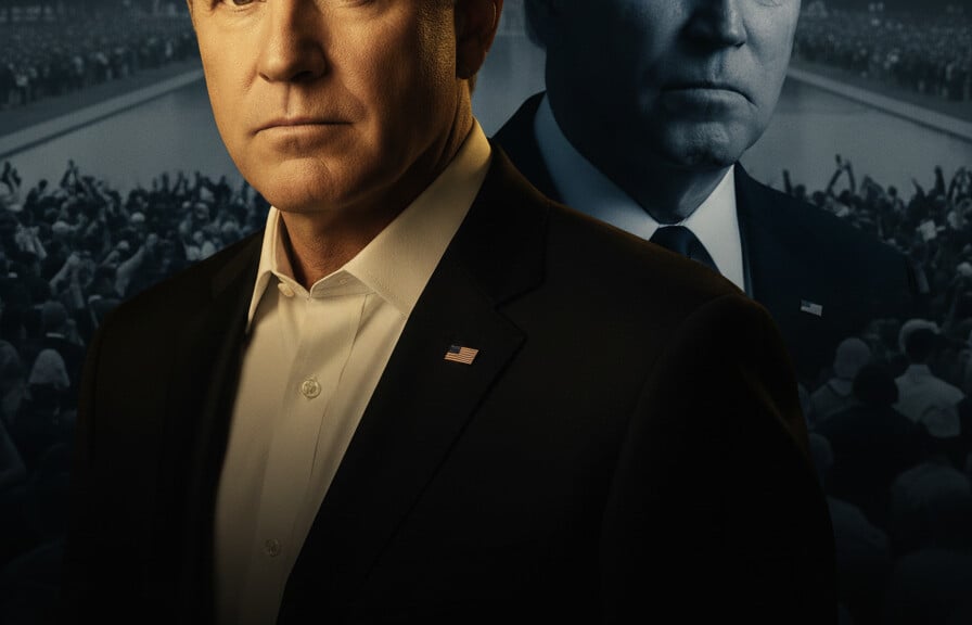 Editorial illustration: Adam Carolla Torches Biden’s ‘Reflecting Pool’ Rant: ‘Yo