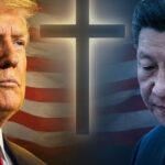 Editorial illustration: China Frees Imprisoned Pastor After Trump Personally Lobbies Xi Jinping