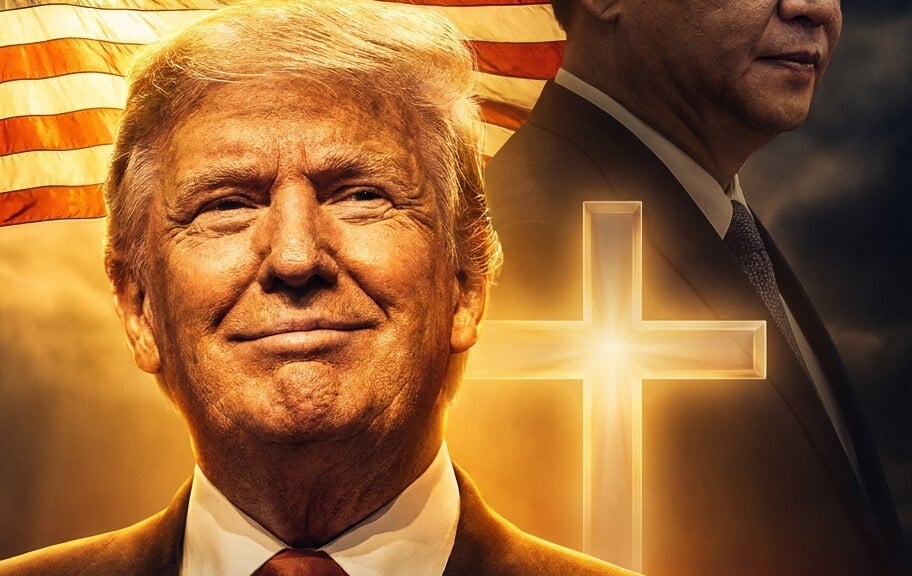 Editorial illustration: China Releases Imprisoned Pastor After Trump Personally Lobbies Xi Jinping