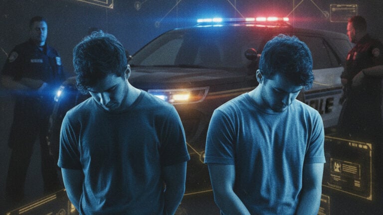 Editorial illustration: Four Suspects Arrested in Beaumont Drive-By Shooting After Police Use Real-Time