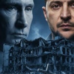 Editorial illustration: Russia Unleashes Massive Attack on Kyiv, Killing 14 Civilians in Residential Bui