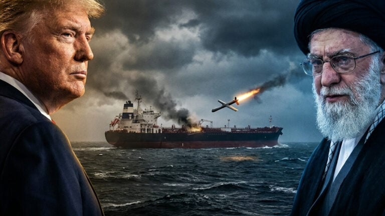 Editorial illustration: Trump Accuses Iran of ‘Foolish Violation’ as Ceasefire Crumbles