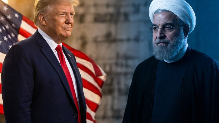 Editorial illustration: Trump Says Attacks on Iran Will Continue Until Tehran Meets His Terms: ‘We