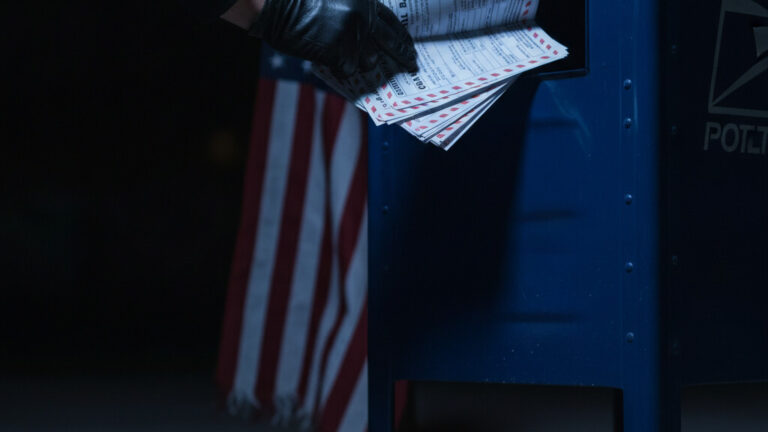 Editorial illustration: California Man Arrested Stealing Unvoted Ballots in Maricopa County