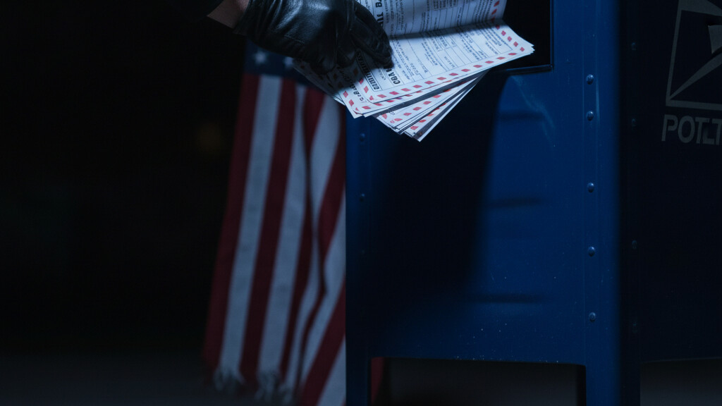Editorial illustration: California Man Arrested Stealing Unvoted Ballots in Maricopa County